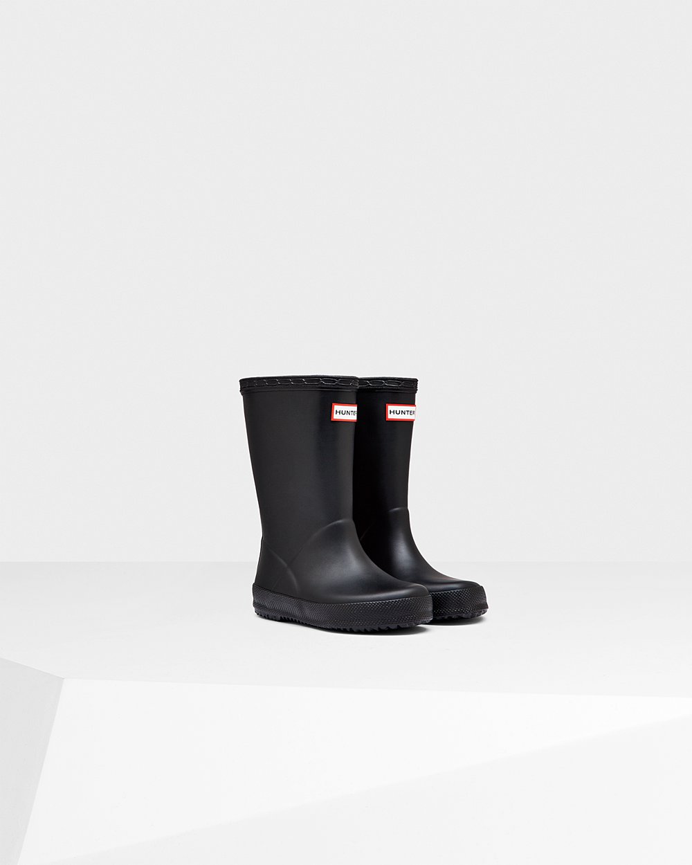 Kids Hunter Original First Classic | Rain Boots Black | NZ-15436-FNEJ